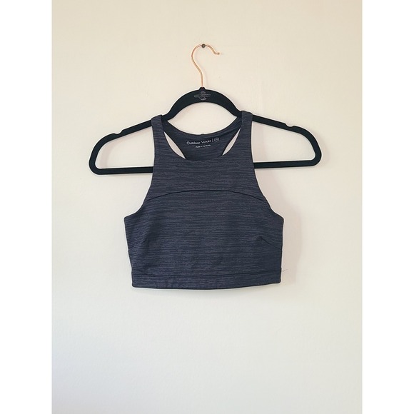Outdoor Voices Other - Outdoor Voices TechSweat Black Gray Sports Bra Crop Top Size XS